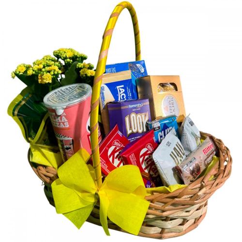 Cesta de Chocolate Doce Tentação