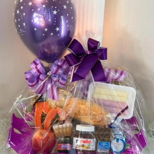 Baú de Aniversário com Balão e Mini Tortinha