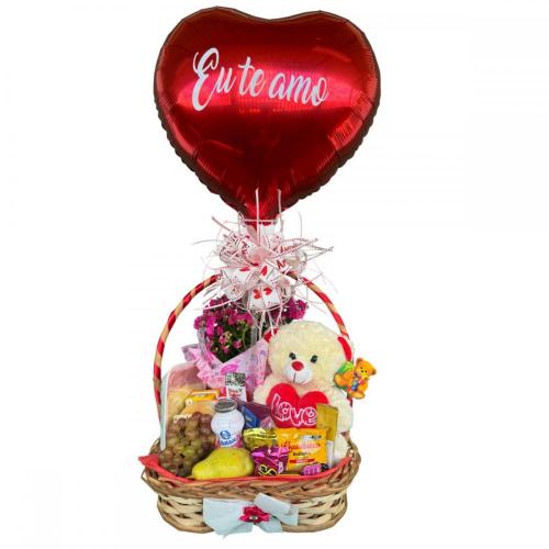 Cesta Romântica com Amor e Pelúcia